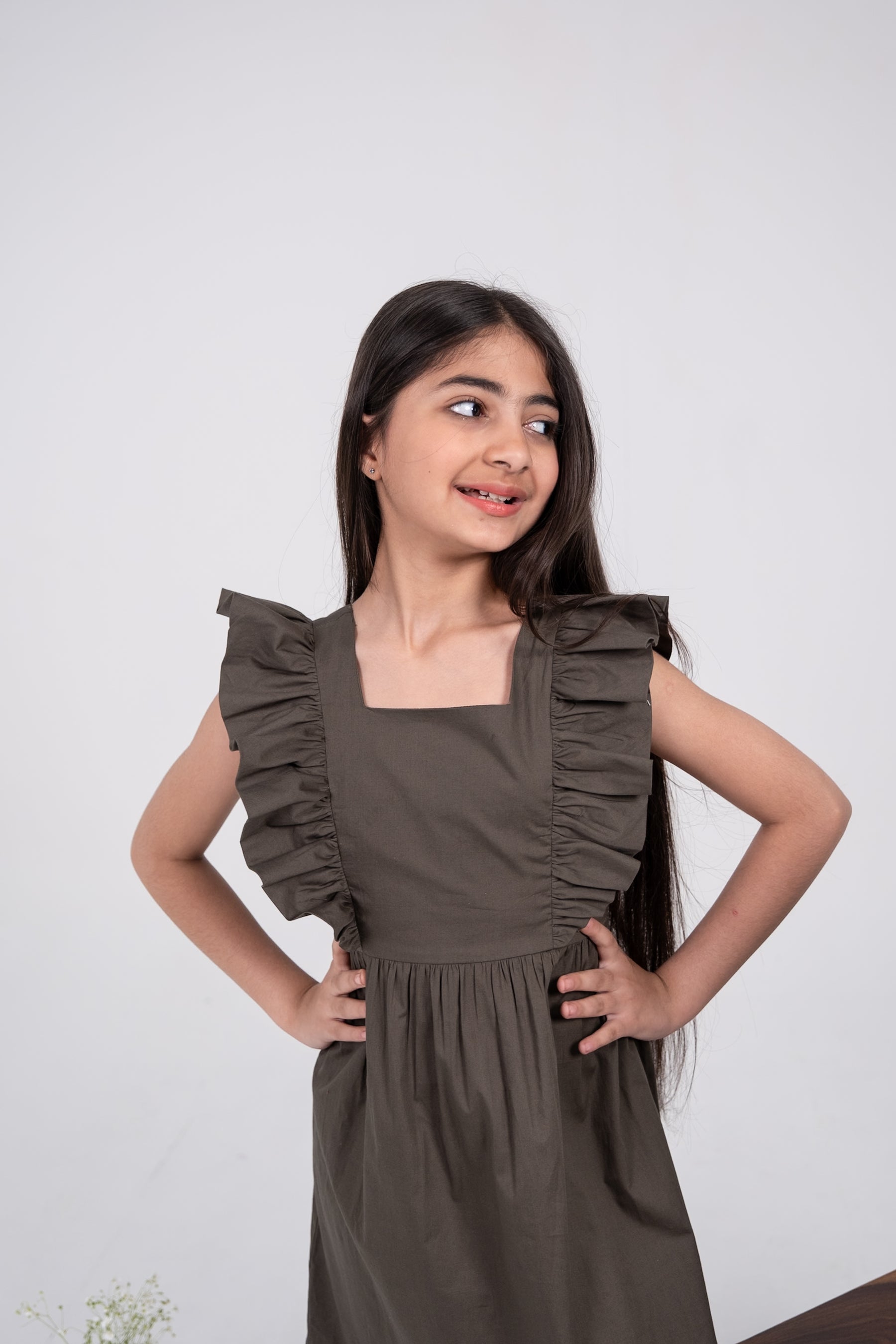 Olive Garden Ruffle Dress