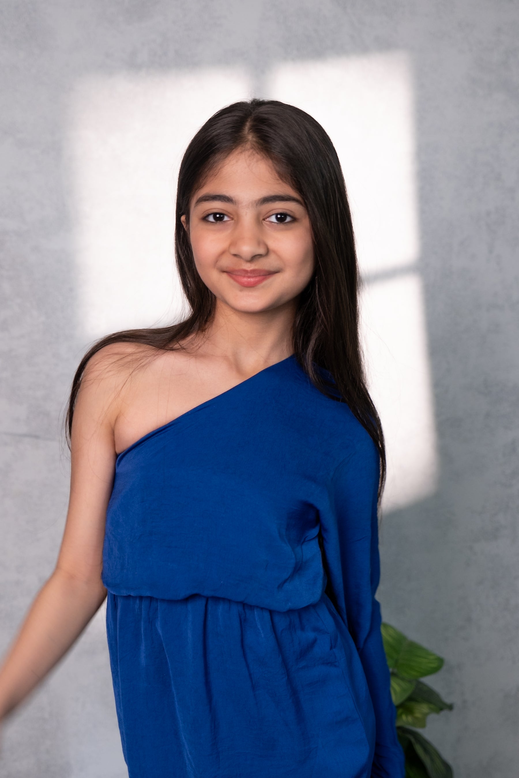 Ocean Breeze One-Shoulder Dress