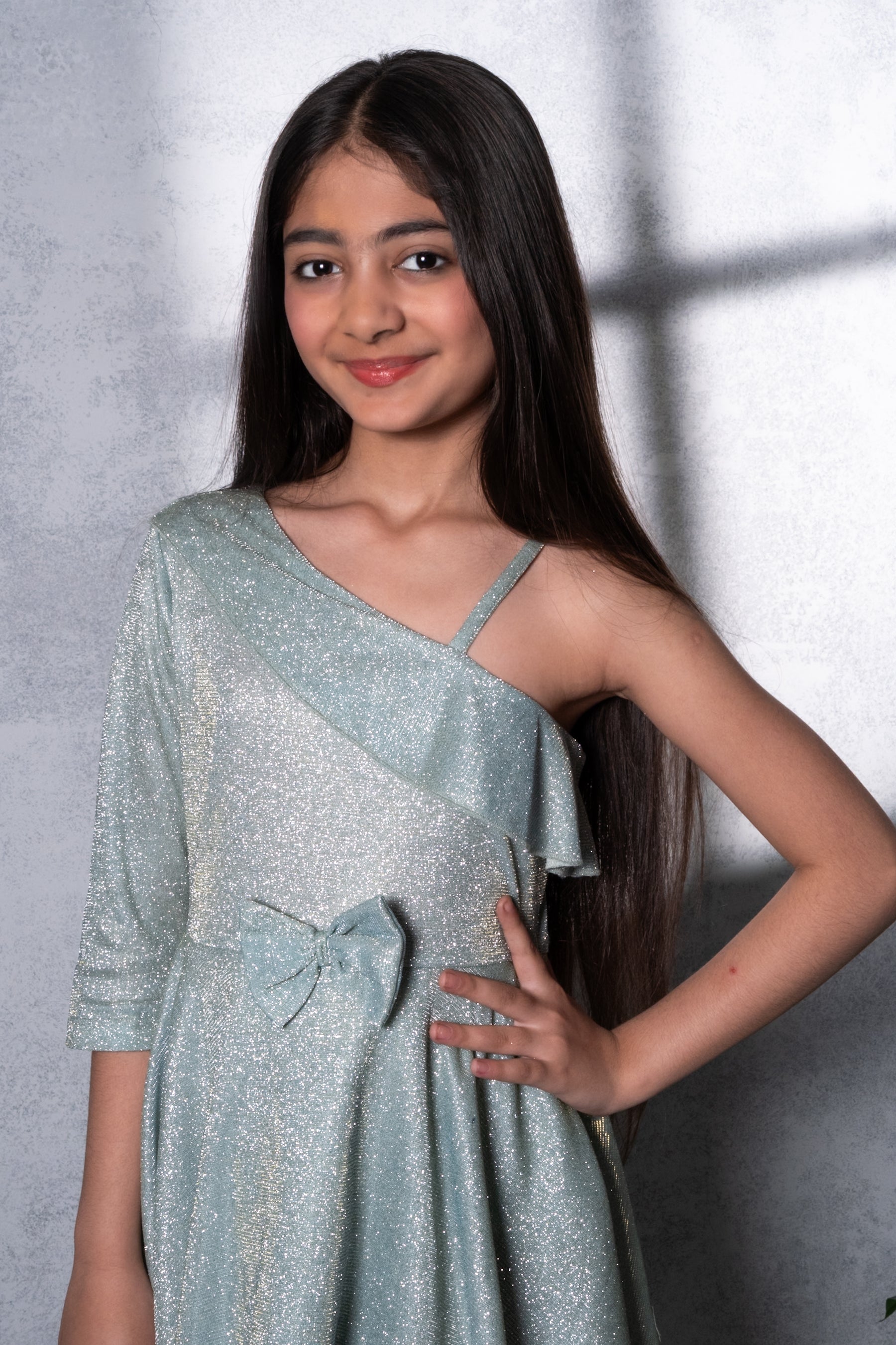 Starry Sky One-Shoulder Dress