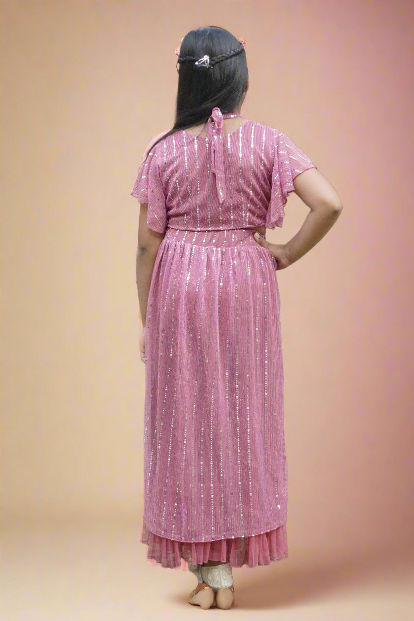 Girls Freesia Flow - Black & Gold