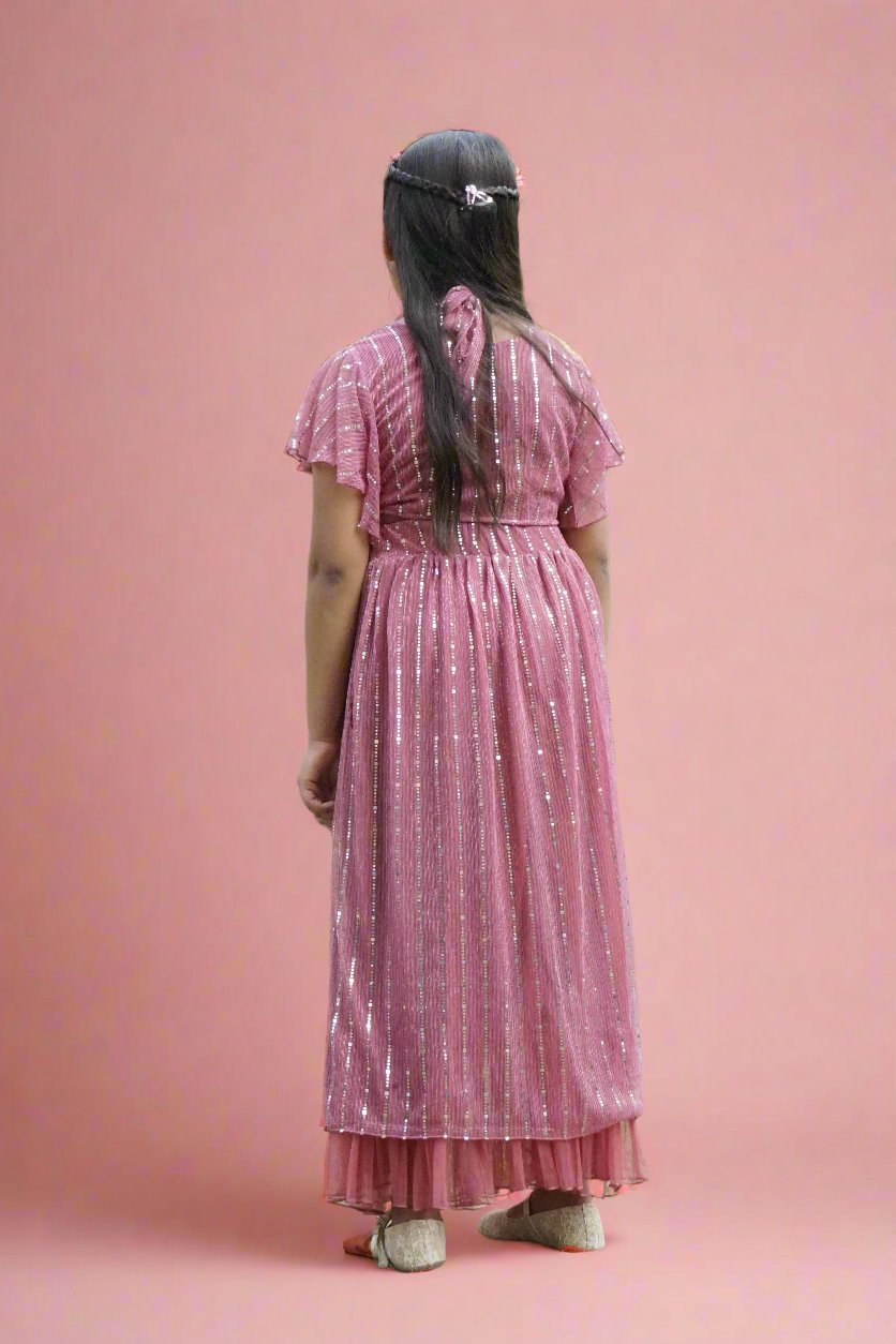 Girls Freesia Flow - Black & Gold