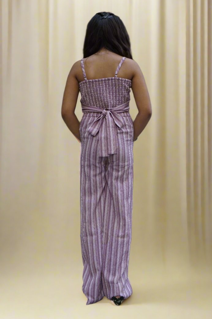 Girls FREESIA Jumpsuit - Black & Gold