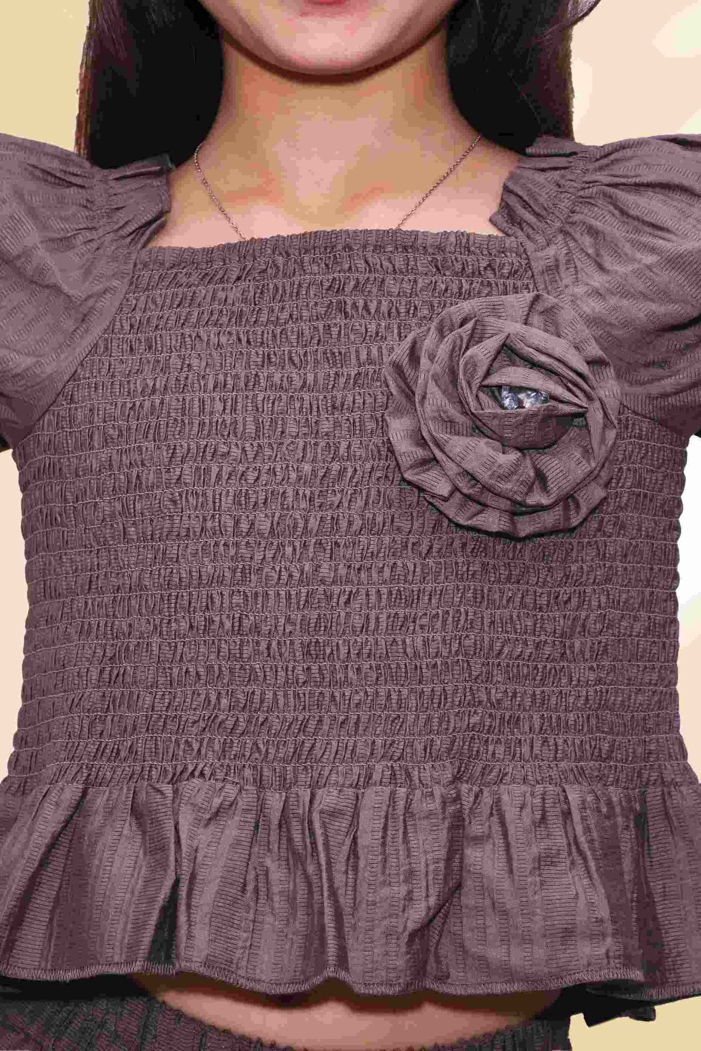 Veronica Partywear Cotton Co - Ord Set for Girls - Black & Gold