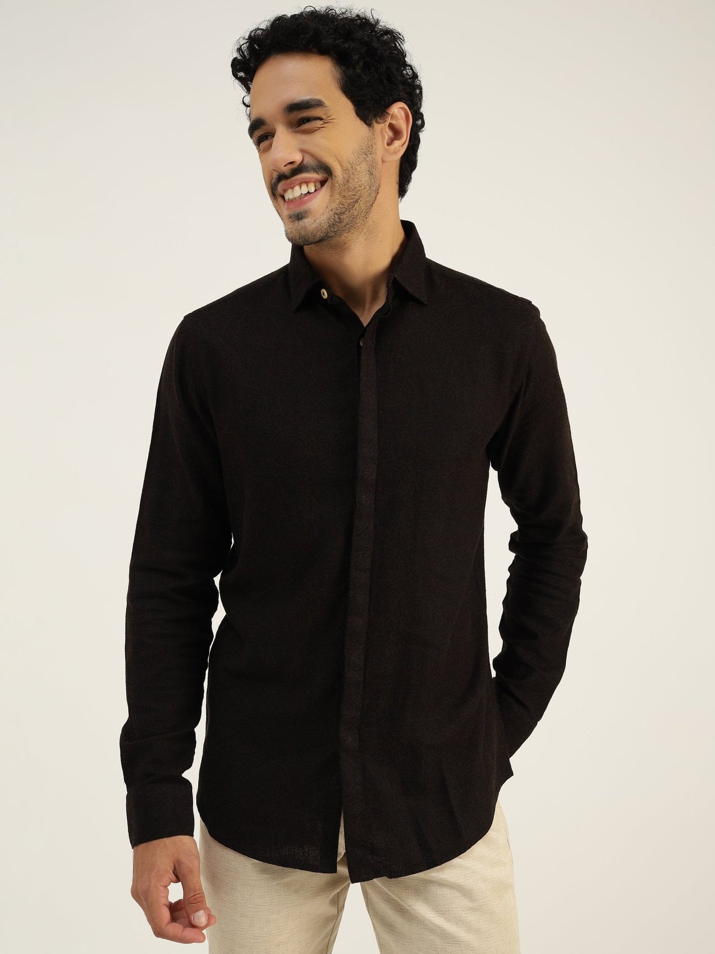 Men's Shirts - Black & Gold
