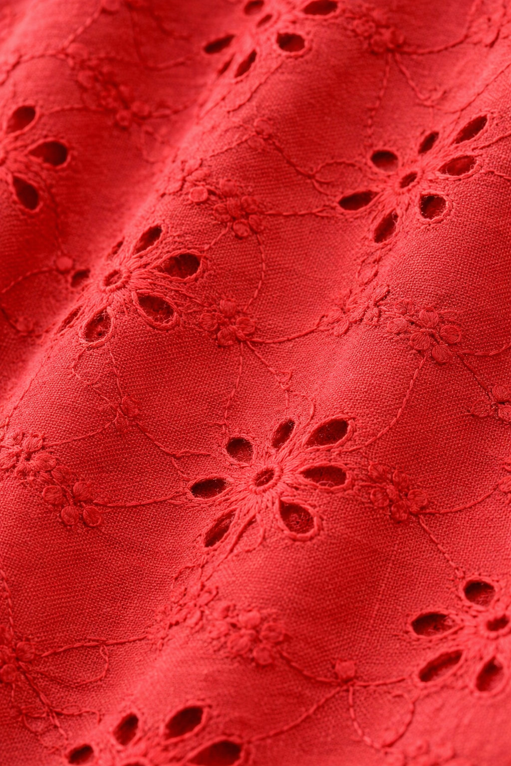 Rust Brown Half sleeve co-ordinate made in Floral Schiffli Cotton for kids