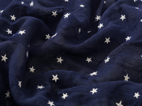 Pure Cotton Sleeveless Star Printed Navy Blue Midi Dress for Girls
