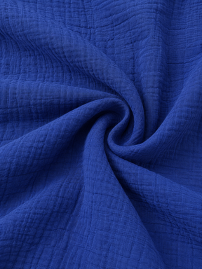 Pure Cotton Royal Blue Flared Pants for Girls