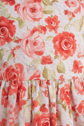 Fit & Flare A-line Pure Cotton Floral Sleeveless Dress for Girls