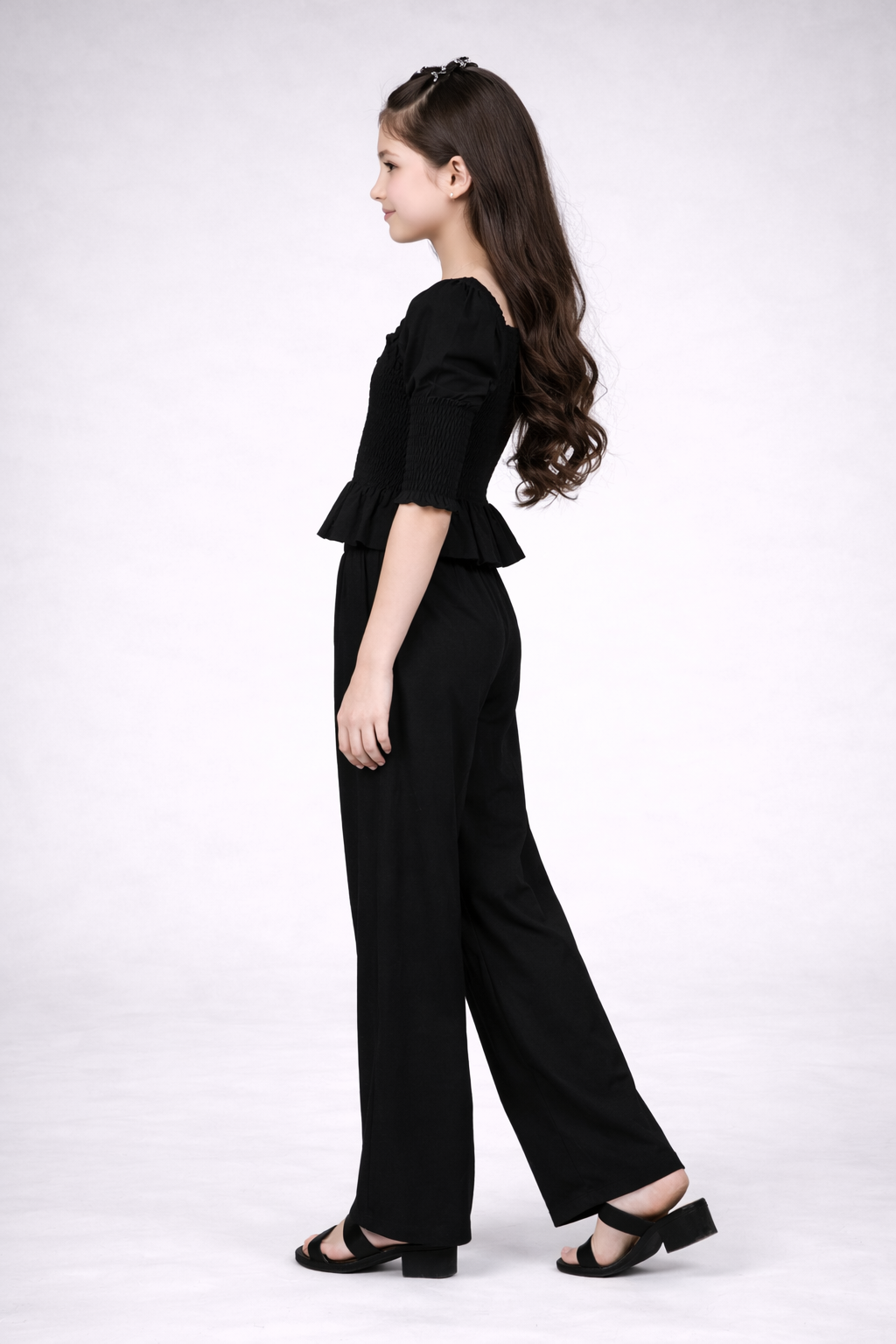 Veronica Partywear Cotton Co-Ord Set for Girls