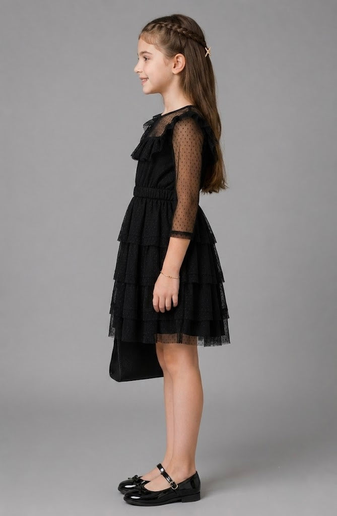 Girls Mystic Netting Dress