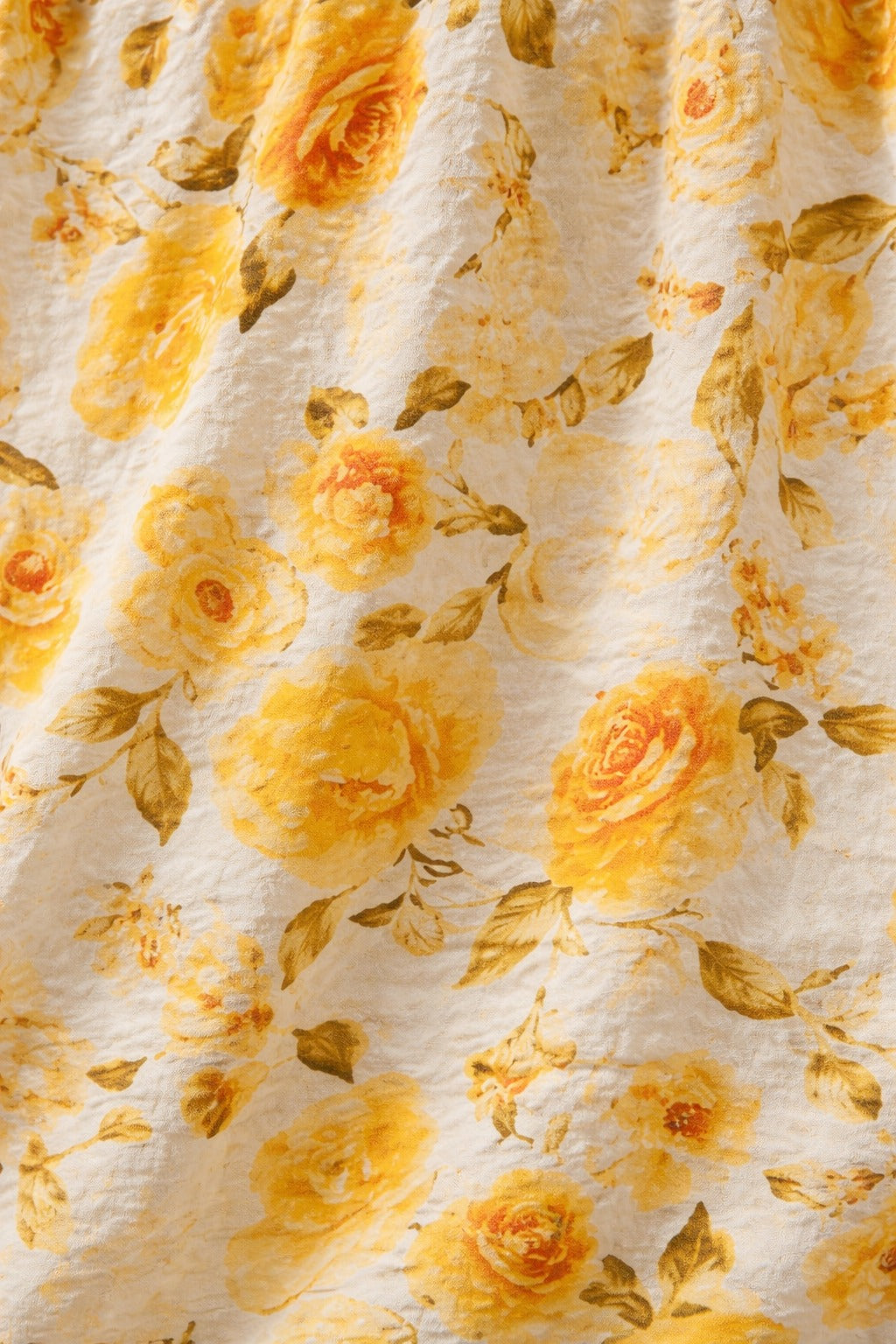 Halter Neck Yellow Digital floral Print Co-ord set for Girls in Natural Blended Fabric