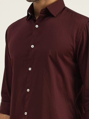 Briar Wine Cotton Satin Shirt - Black & Gold