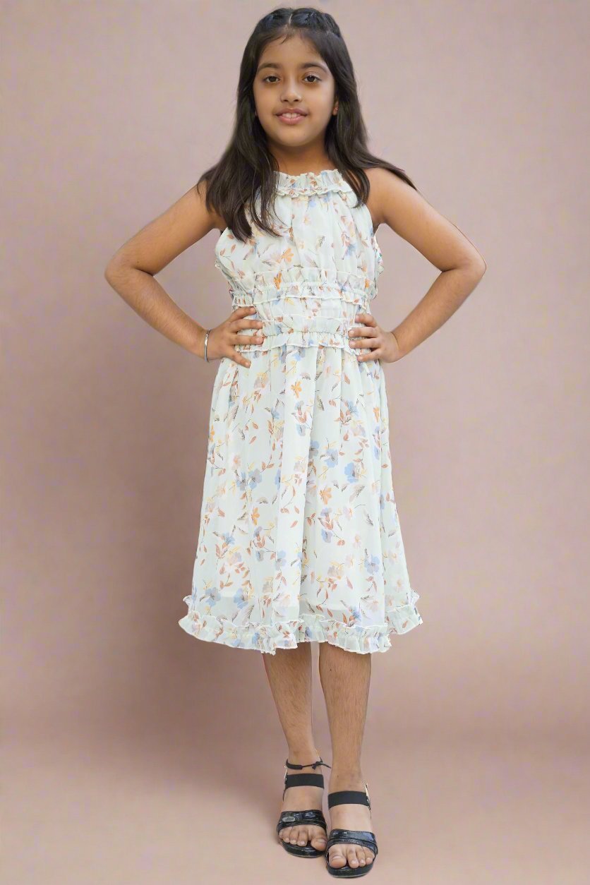 Girls Daisy Dream Dress - Black & Gold